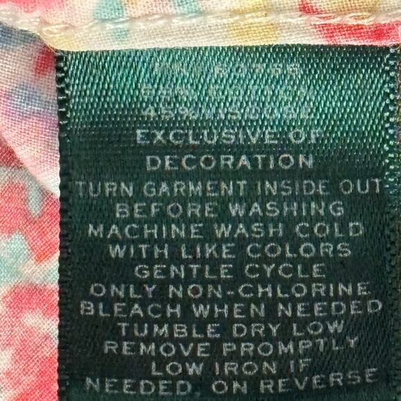 Ralph Lauren Small Shirt Dress Paisley Button Up Tunic Cotton Viscose LN31708 - Picture 4 of 11